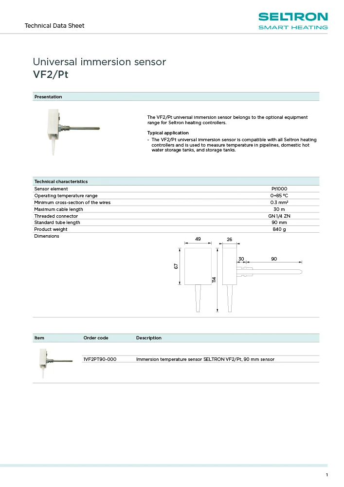 VF2 - Tehnični list EN