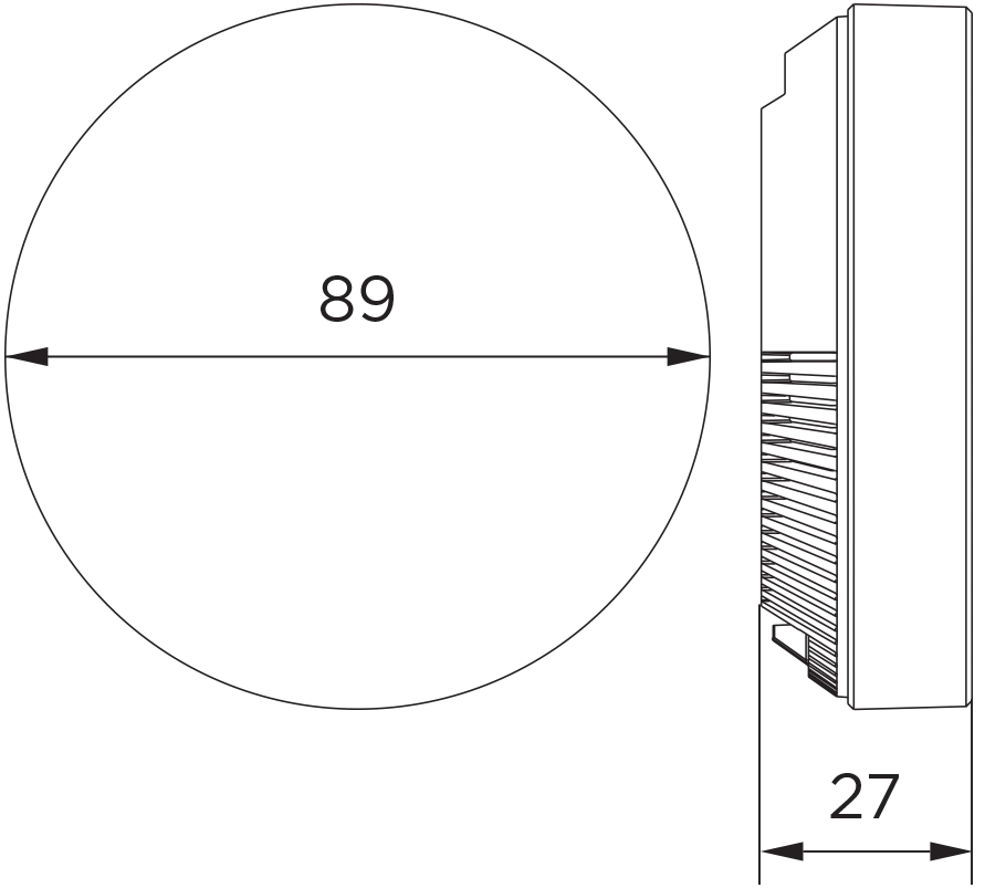 AFD temperature sensor dimensions