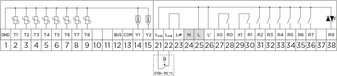 KXD10 Electrical connection