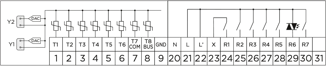 WDC10 electrical connection