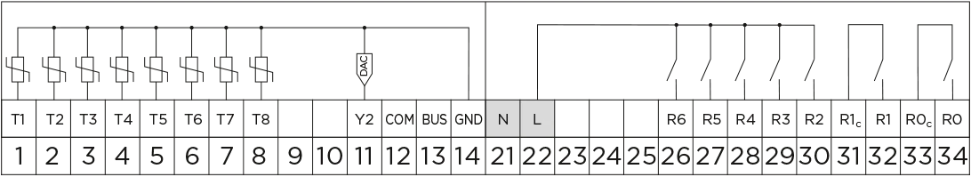 Elektrischer Anschluss WXD10B