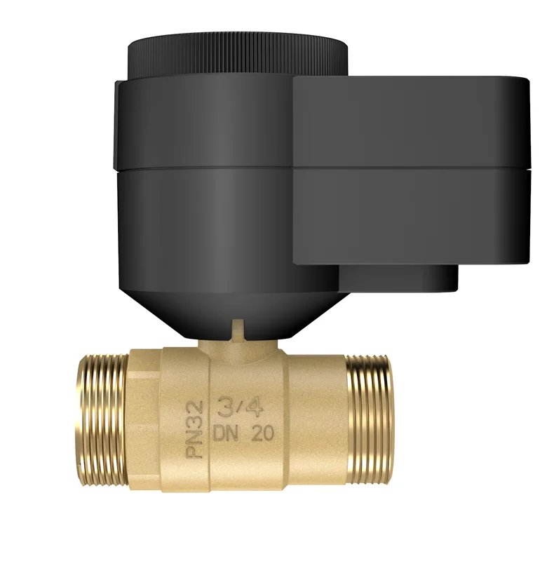 Stellmotor AQD mit 2-Wege Kugelventil BVQ22..L, AUSSENGEWINDE