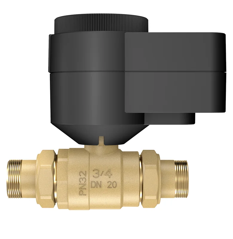 Stellmotor AQD mit 2-Wege Kugelventil BVQ25..L, AUSSENGEWINDE Mit adapter